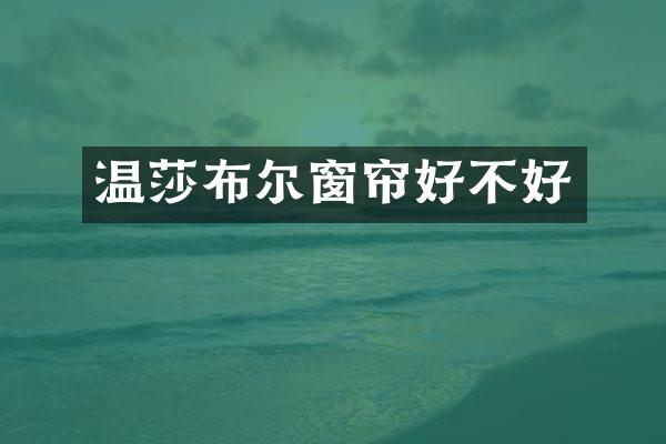 温莎布尔窗帘好不好