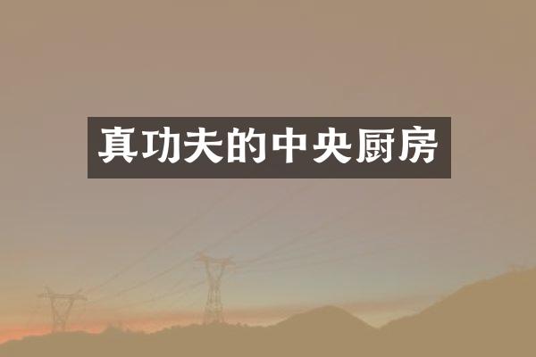 真功夫的中央厨房