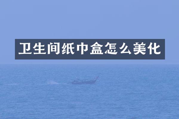 卫生间纸巾盒怎么美化
