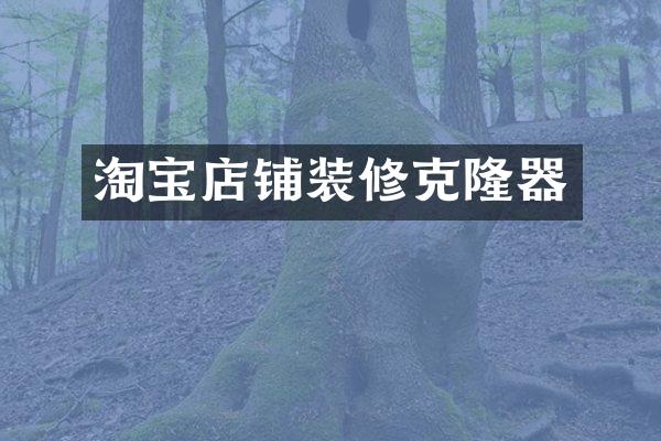 淘宝店铺装修克隆器