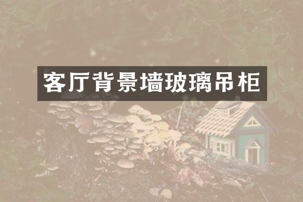 客厅背景墙玻璃吊柜