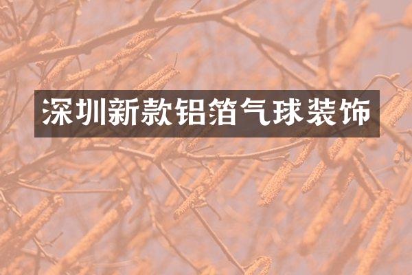 深圳新款铝箔气球装饰