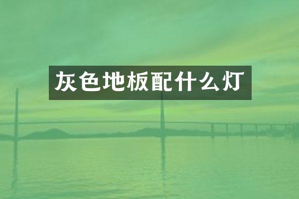 灰色地板灯