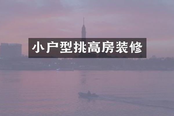 小户型挑高房装修
