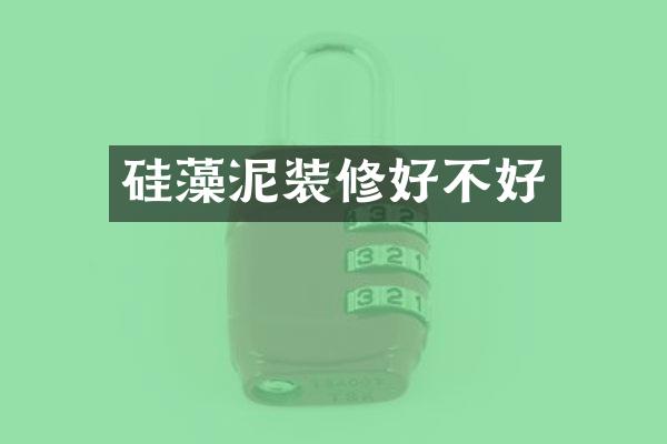 硅藻泥装修好不好