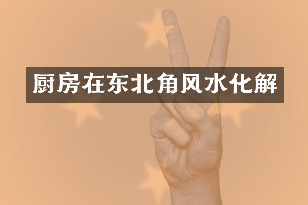 厨房在东北角风水化解