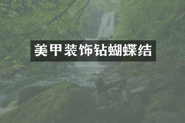 美甲装饰钻蝴蝶结