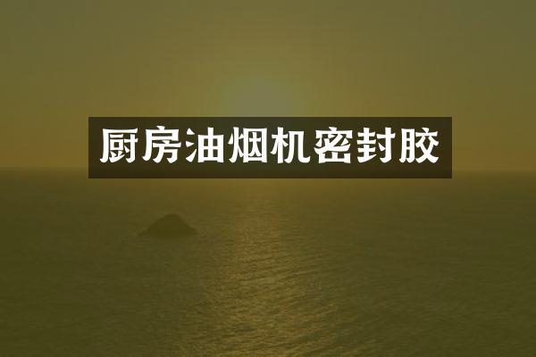 厨房油烟机密封胶