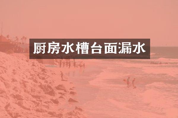 厨房水槽台面漏水