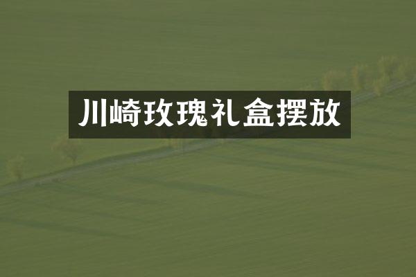川崎玫瑰礼盒摆放
