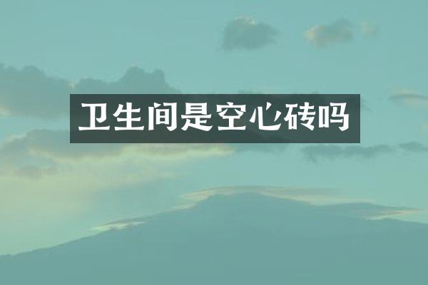 卫生间是空心砖吗