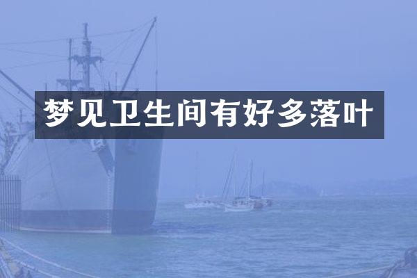 梦见卫生间有好多落叶