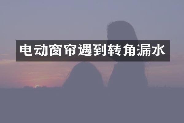 电动窗帘遇到转角漏水