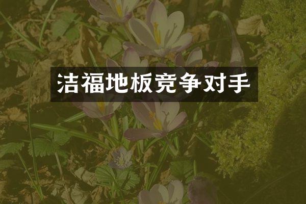 洁福地板竞争对手