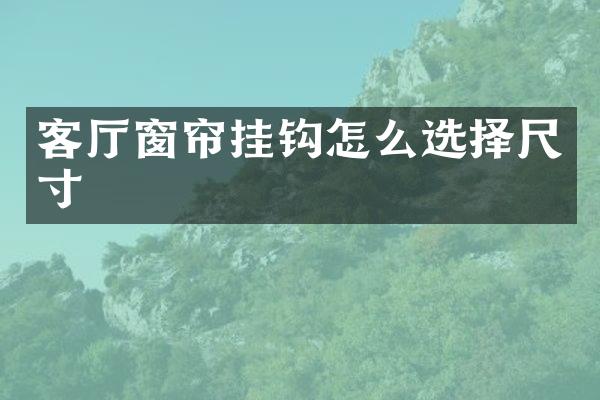 客厅窗帘挂钩怎么选择尺寸