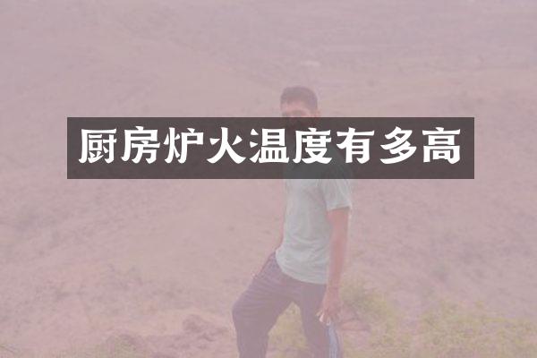 厨房炉火温度有多高