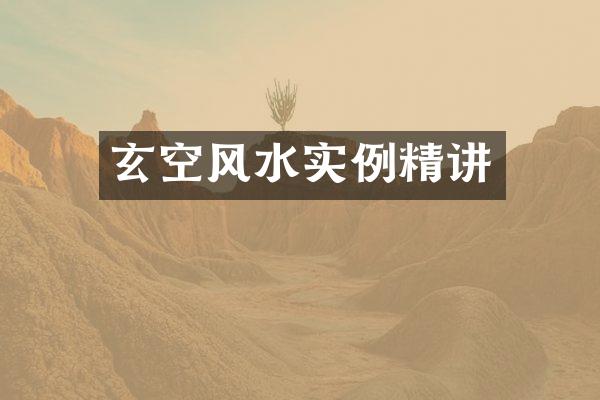 玄空风水实例精讲