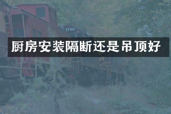 厨房安装隔断还是吊顶好