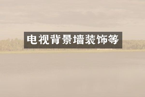 电视背景墙装饰等