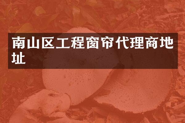 南山区工程窗帘代理商地址