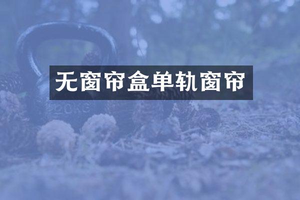 无窗帘盒单轨窗帘