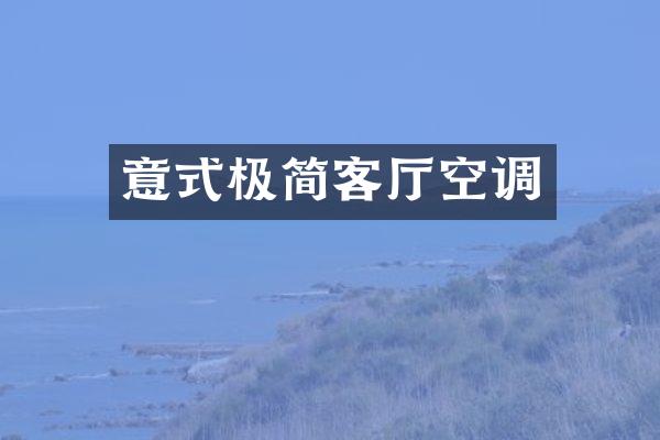 意式极简客厅空调