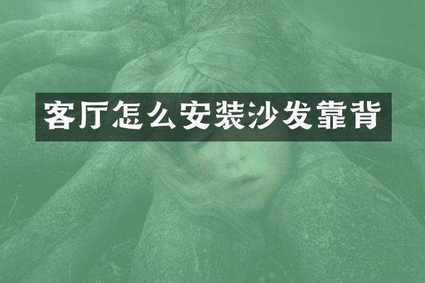 客厅怎么安装沙发靠背