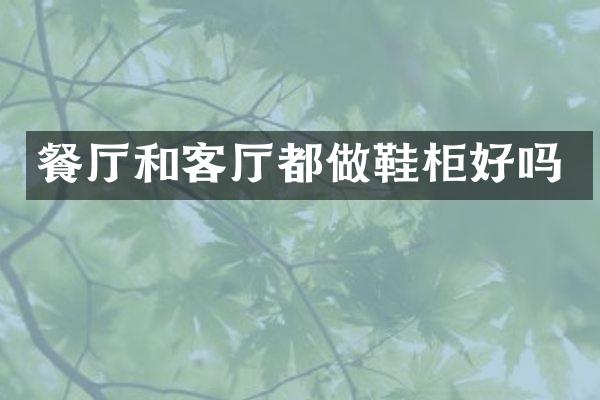 餐厅和客厅都做鞋柜好吗