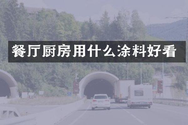 餐厅厨房用什么涂料好看