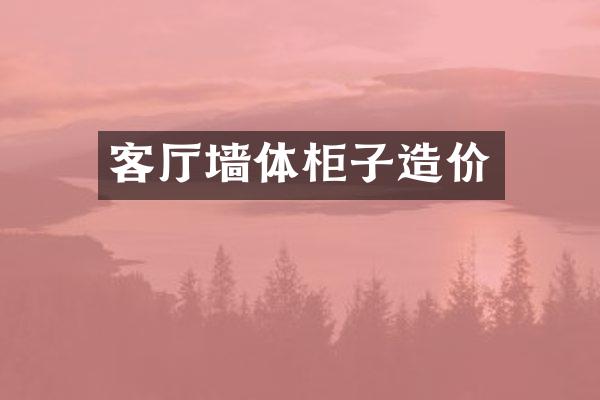 客厅墙体柜子造价