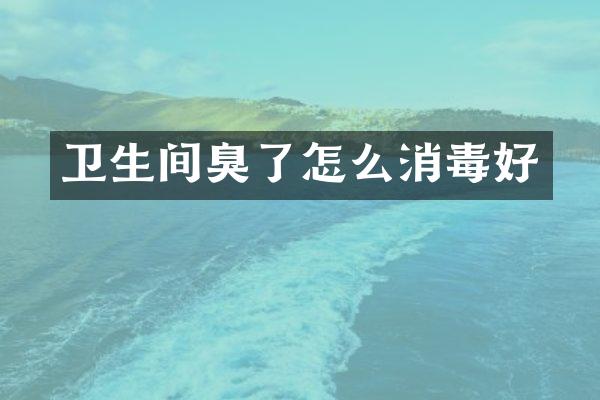 卫生间臭了怎么消毒好