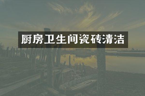 厨房卫生间瓷砖清洁