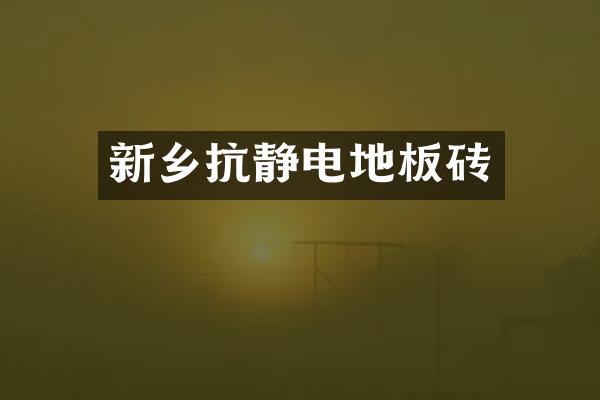 新乡抗静电地板砖