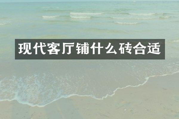 现代客厅铺什么砖合适