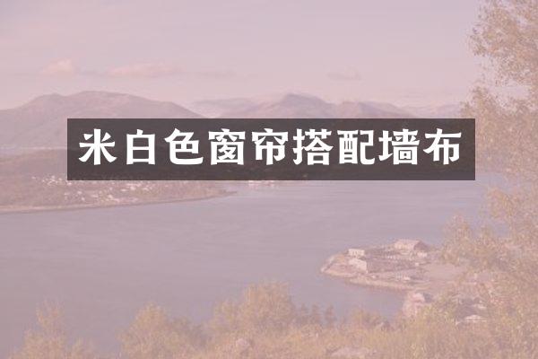 米白色窗帘搭配墙布