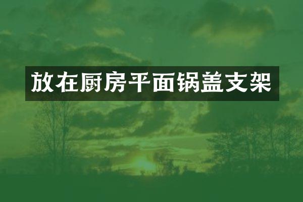 放在厨房平面锅盖支架