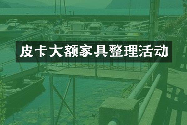 皮卡大额家具整理活动