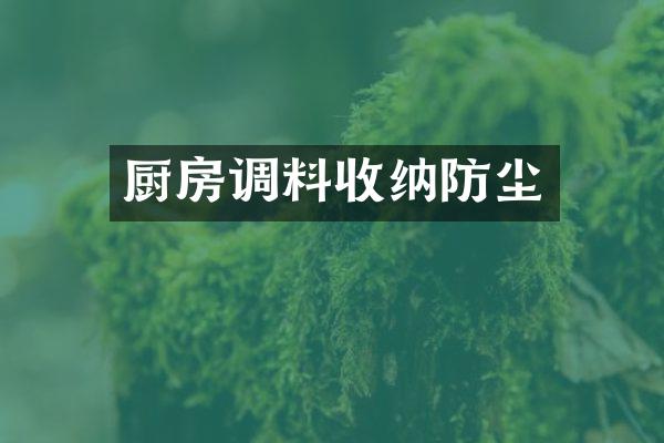 厨房调料收纳防尘