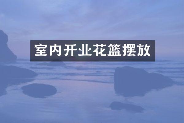 室内开业花篮摆放