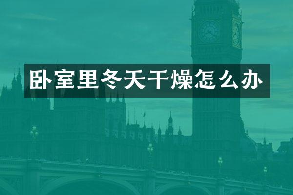卧室里冬天干燥怎么办