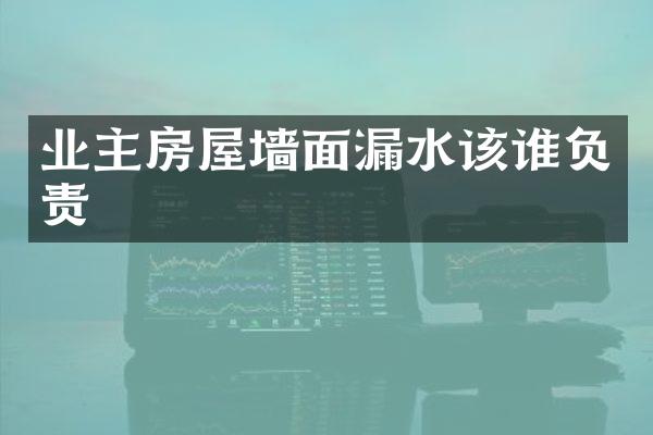 业主房屋墙面漏水该谁负责