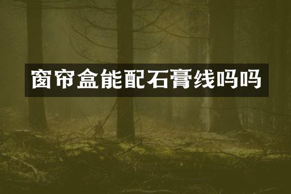 窗帘盒能配石膏线吗吗