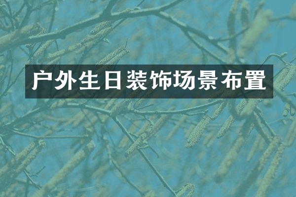 户外生日装饰场景布置