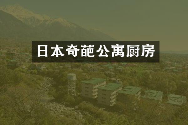 日本奇葩公寓厨房