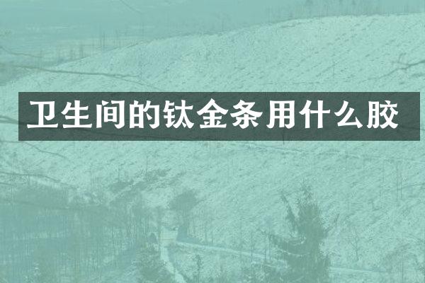 卫生间的钛金条用什么胶