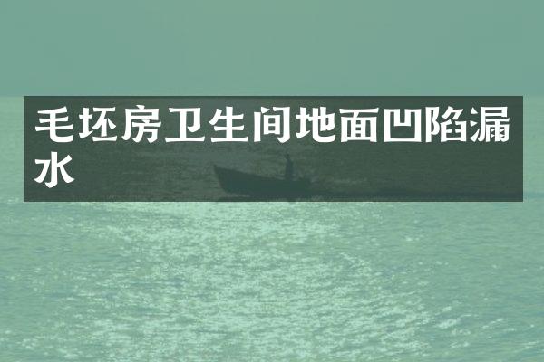 毛坯房卫生间地面凹陷漏水