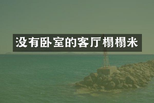 没有卧室的客厅榻榻米