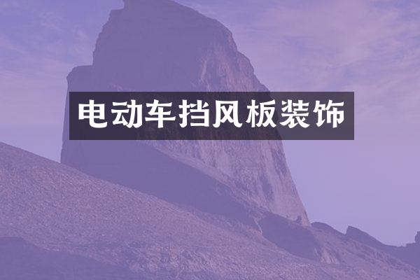 电动车挡风板装饰