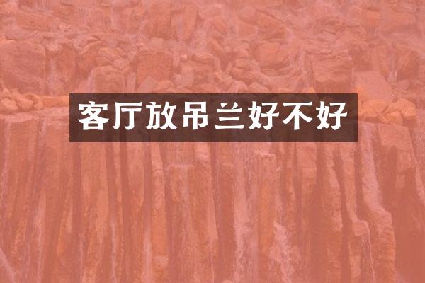 客厅放吊兰好不好