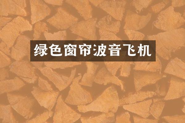 绿色窗帘波音飞机